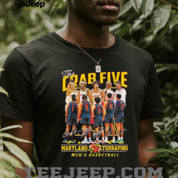 The Crab Five Maryland Terrapins Men’s Basketball Name Signature shirt