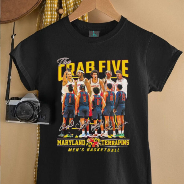 The Crab Five Maryland Terrapins Men’s Basketball Name Signature shirt