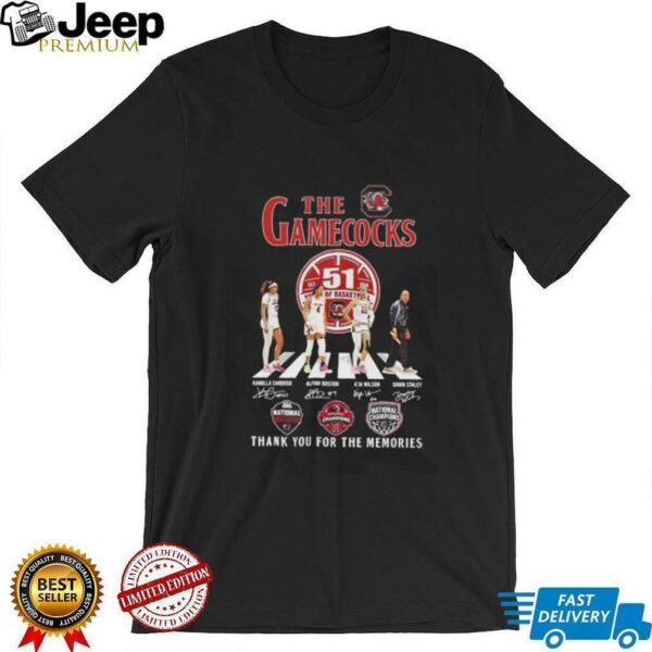 The Gamecocks women’s basketball 51 years thank you for the memories shirt