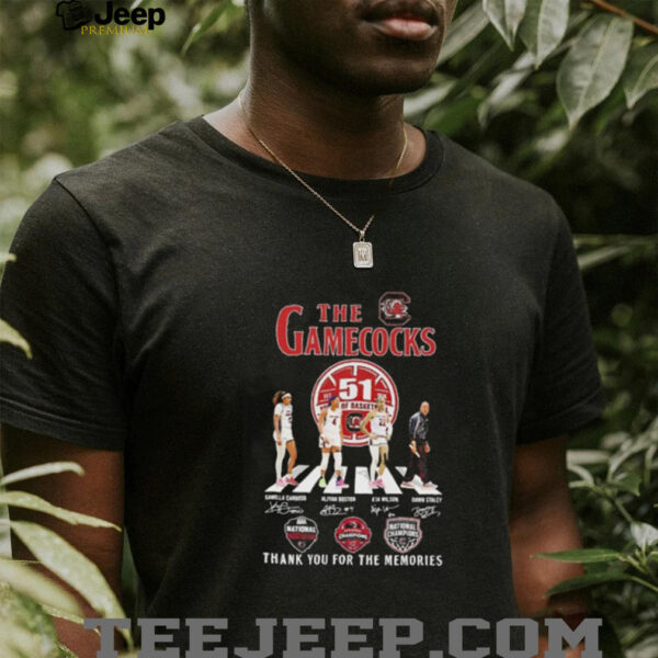 The Gamecocks women’s basketball 51 years thank you for the memories shirt