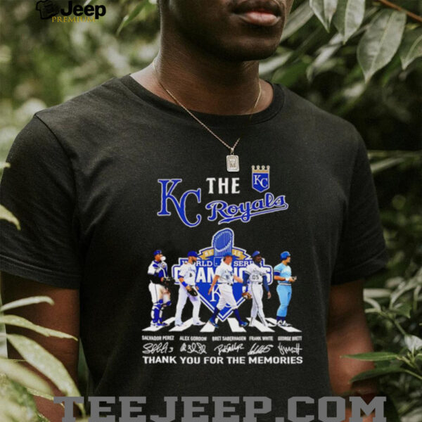 The KC Royals Abbey Road thank you for the memories shirt