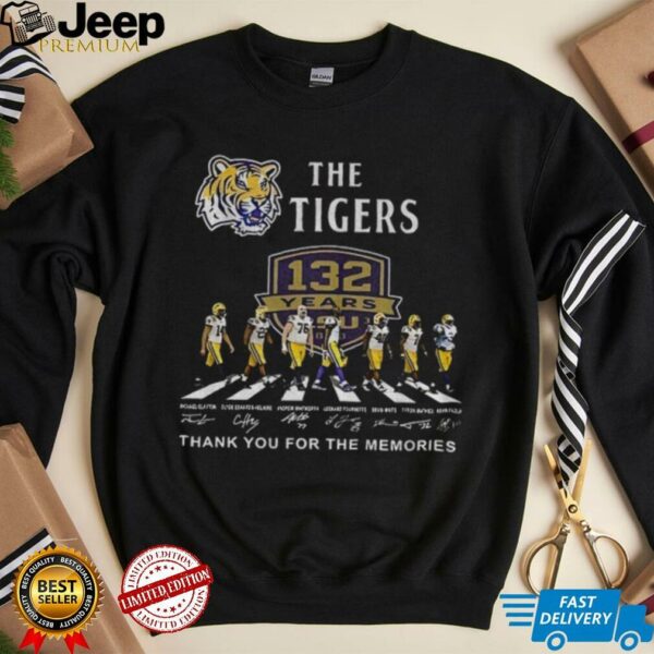 The LSU Tigers Abbey Road 132 Years Thank You For The Memories signatures shirt