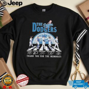 The Los Angeles Dodgers 1883 2025 142th Thank You For The Memories Signatures T shirts2