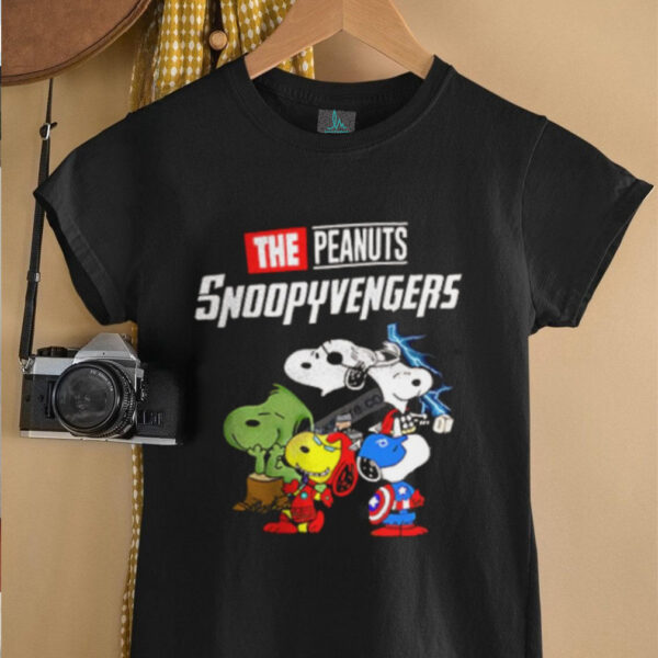 The Peanuts Snoopy Avengers cartoon shirt