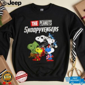 The Peanuts Snoopy Avengers cartoon shirt3