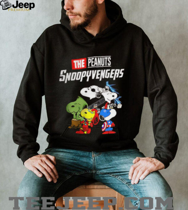 The Peanuts Snoopy Avengers cartoon shirt