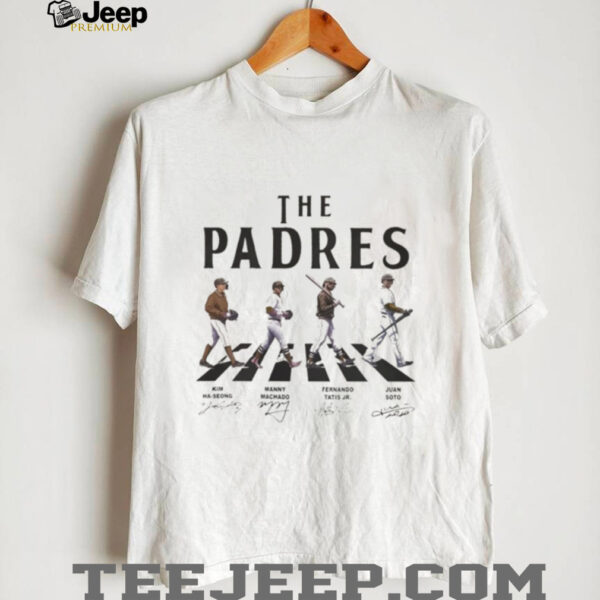 The SD Padres Baseball Team Abbey Road Album Concept signature shirt