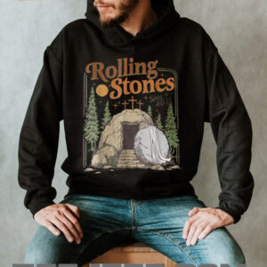 The Stone Was Rolled Away He Is Alive Retro Christian Easter T Shirt2