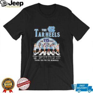 The Tar Heels mens basketball 1910 2025 Abbey Road thank you for the memories shirt2