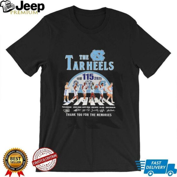 The Tar Heels men’s basketball 1910 2025 Abbey Road thank you for the memories shirt