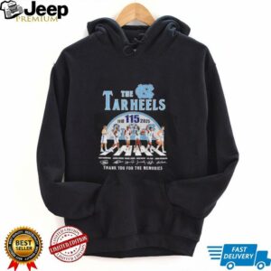 The Tar Heels mens basketball 1910 2025 Abbey Road thank you for the memories shirt4