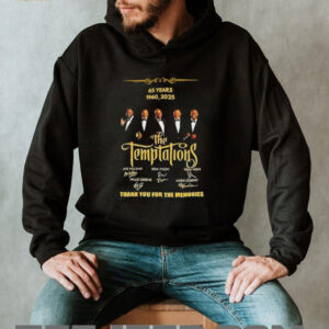 The Temptations 65 years 1960 2025 thank you for the memories signatures shirt0