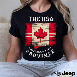 The USA Canada’s 11th Province Funny Canada Flag Funny Leaf...