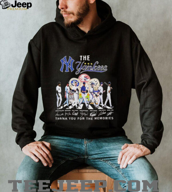 The Yankees Abbey Road thank you for the memories shirt