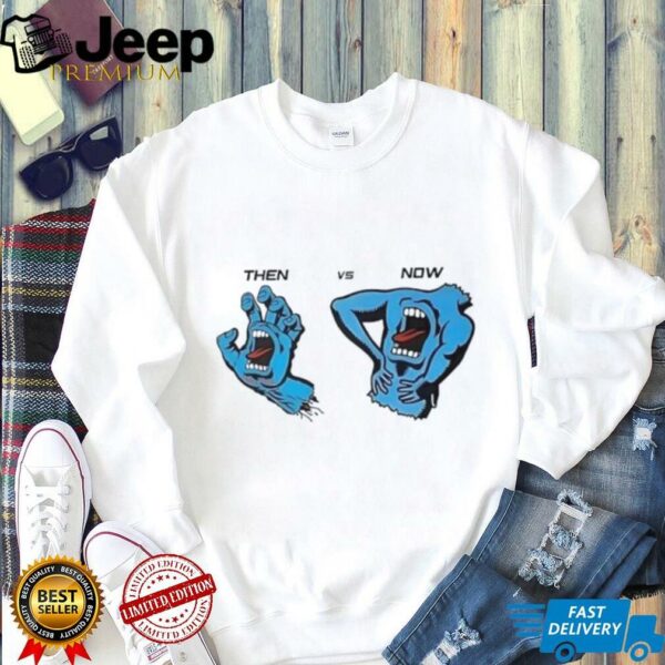 Then vs now santa cruz screaming hand shirt