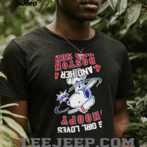 This girl loves Snoopy and her Boston Red Sox baseball unisex t shirt