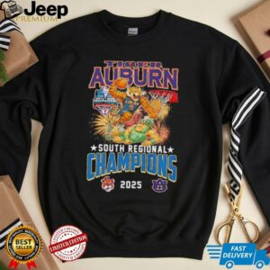 Tiger Auburn South Regional Champions 2025 mascot shirt0