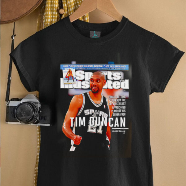 Tim Duncan San Antonio Spurs NBA Slam shirt