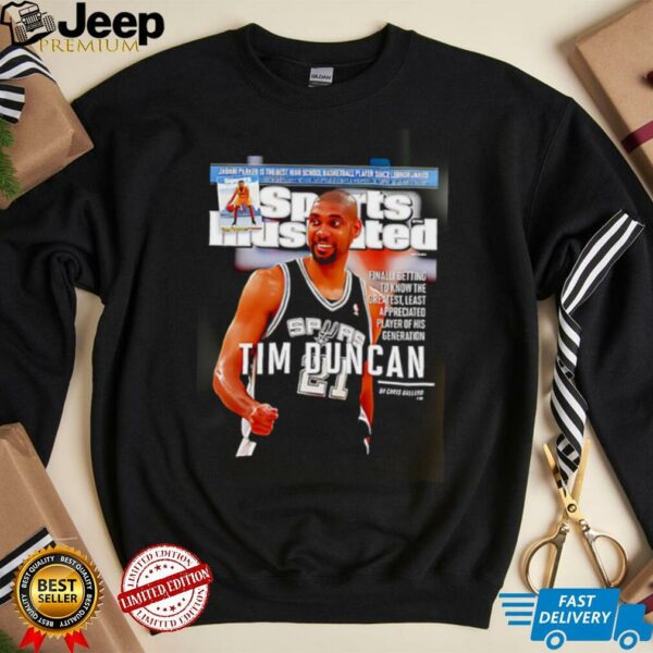 Tim Duncan San Antonio Spurs NBA Slam shirt