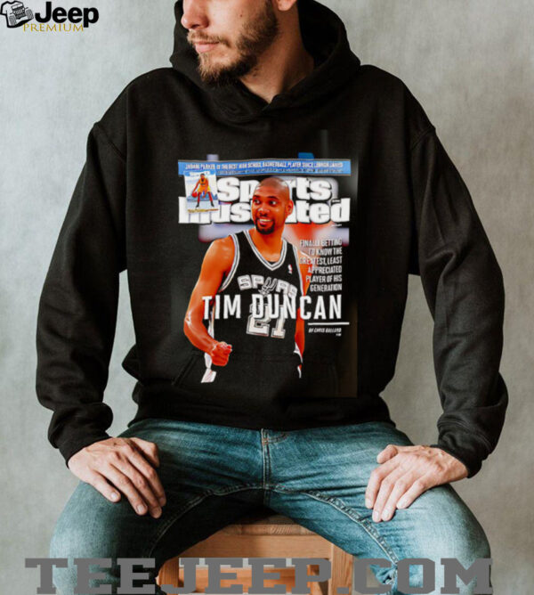 Tim Duncan San Antonio Spurs NBA Slam shirt