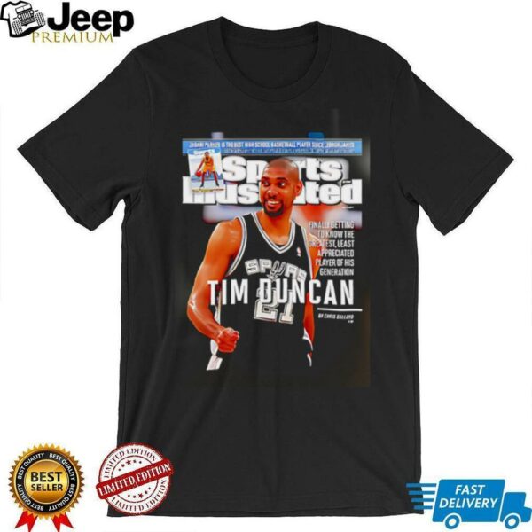 Tim Duncan San Antonio Spurs NBA Slam shirt