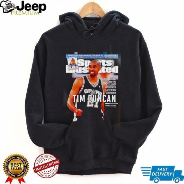 Tim Duncan San Antonio Spurs NBA Slam shirt