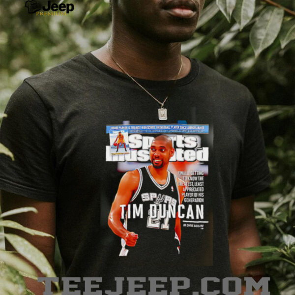 Tim Duncan San Antonio Spurs NBA Slam shirt
