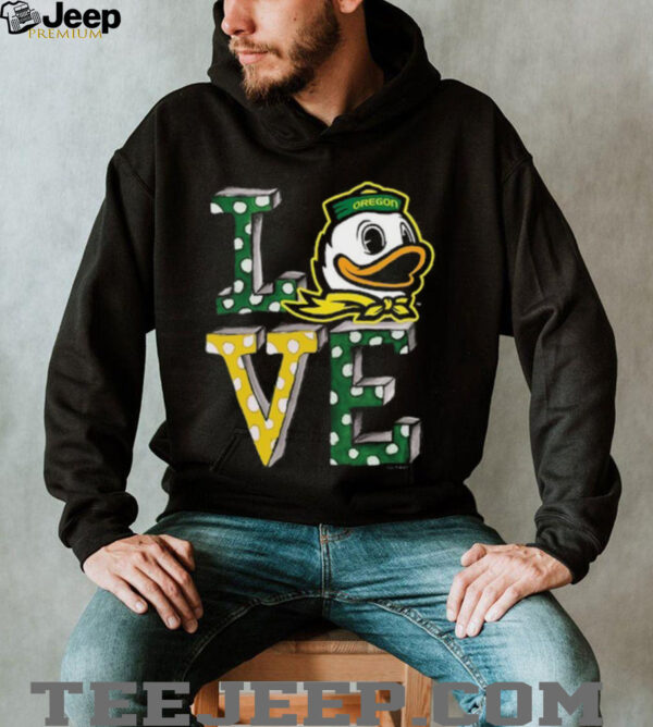 Tiny Turnip Oregon Ducks Infant Love T Shirt