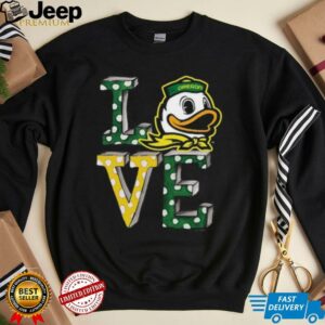 Tiny Turnip Oregon Ducks Infant Love T Shirt2
