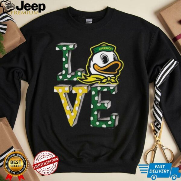 Tiny Turnip Oregon Ducks Infant Love T Shirt