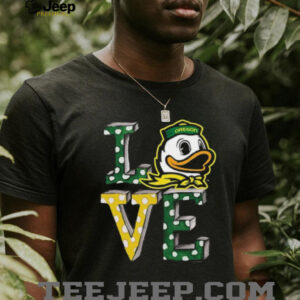 Tiny Turnip Oregon Ducks Infant Love T Shirt3