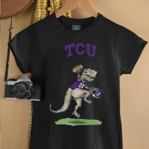 Tiny Turnip TCU Horned Frogs Womens T Rex T Shirt3