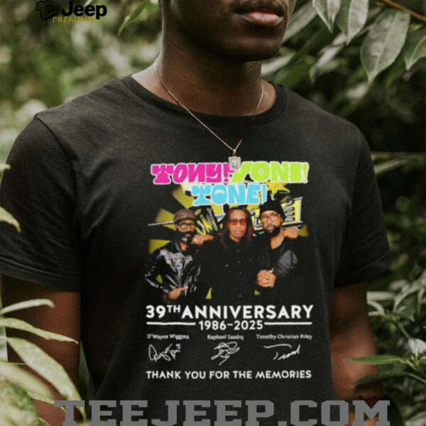 Tony Toni Tone 39th anniversary 1986 2025 thank you for the memories shirt