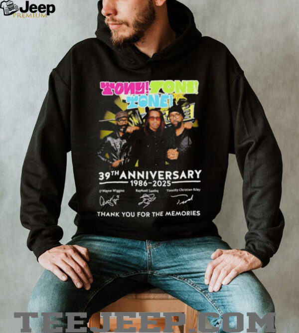 Tony Toni Tone 39th anniversary 1986 2025 thank you for the memories shirt