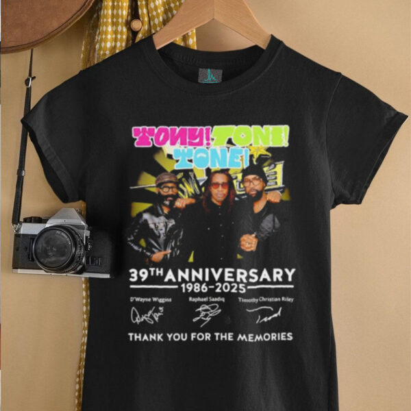 Tony Toni Tone 39th anniversary 1986 2025 thank you for the memories shirt