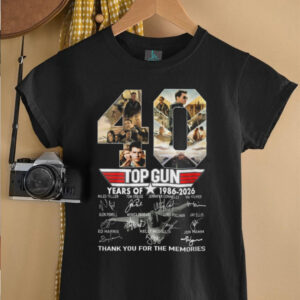 Top Gun 40 Years Of 1986 2026 Thank You For The Memories T Shirt