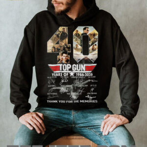 Top Gun 40 Years Of 1986 2026 Thank You For The Memories T Shirt2