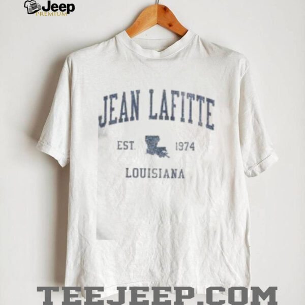 Top Jean Lafitte LA Vintage Athletic Sports T Shirt