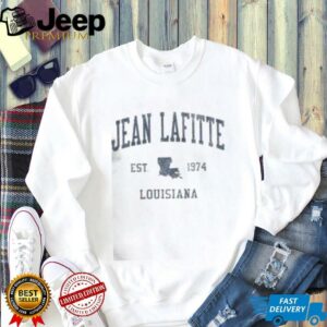 Top Jean Lafitte LA Vintage Athletic Sports T Shirt4