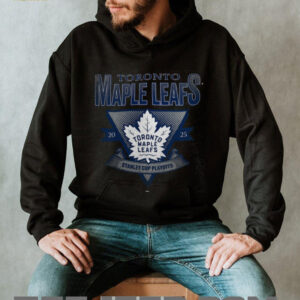 Toronto Maple Leafs Fanatics Heather Charcoal 2025 Stanley Cup Playoffs Crossbar Tri Blend T Shirt1
