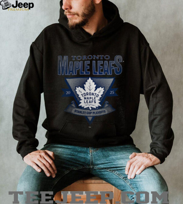 Toronto Maple Leafs Fanatics Heather Charcoal 2025 Stanley Cup Playoffs Crossbar Tri Blend T Shirt