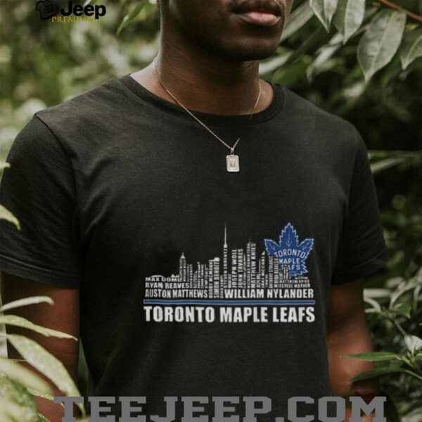 Toronto Maple Leafs Fans 2025 Hockey team skyline NHL shirt