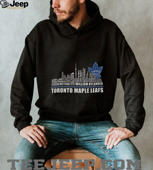 Toronto Maple Leafs Fans 2025 Hockey team skyline NHL shirt