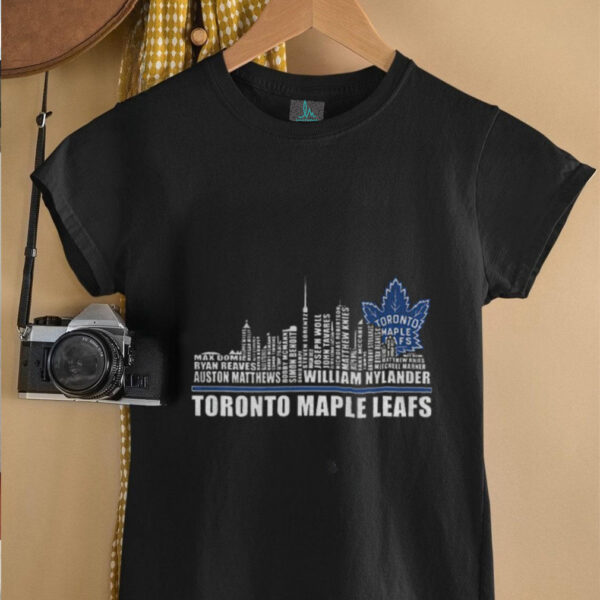 Toronto Maple Leafs Fans 2025 Hockey team skyline NHL shirt