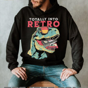 Totally Into Retro Dinosaur T rex VHS Cassette Tape Vintage T Shirt