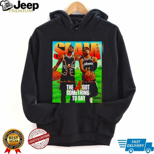 Trae Young and Dejounte Murray Atlanta Hawks NBA Slam shirt