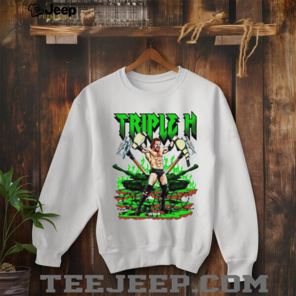 Triple H WWE cartoon graphic shirt