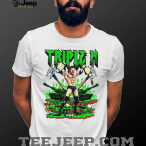 Triple H WWE cartoon graphic shirt3