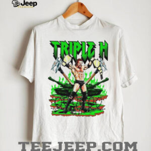 Triple H WWE cartoon graphic shirt4