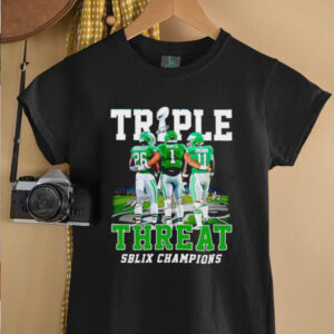 Triple Threat SB LIX Champions Philadelphia Eagles Barkley Hurts and...